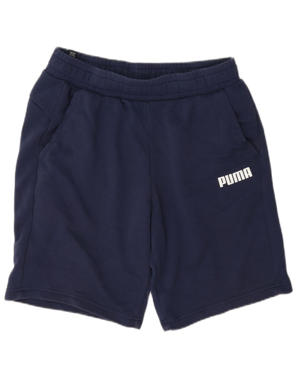 Puma Herren Graphic Sport Shorts Medium Marineblau Baumwolle