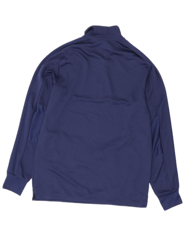 Adidas Herren Cardiff City FC Pullover-Trainingsanzug mit Reißverschluss, Größe L, Marineblau