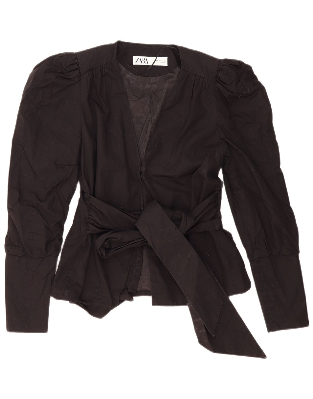 Zara Damen Blazer Jacke UK 12 Medium Schwarz