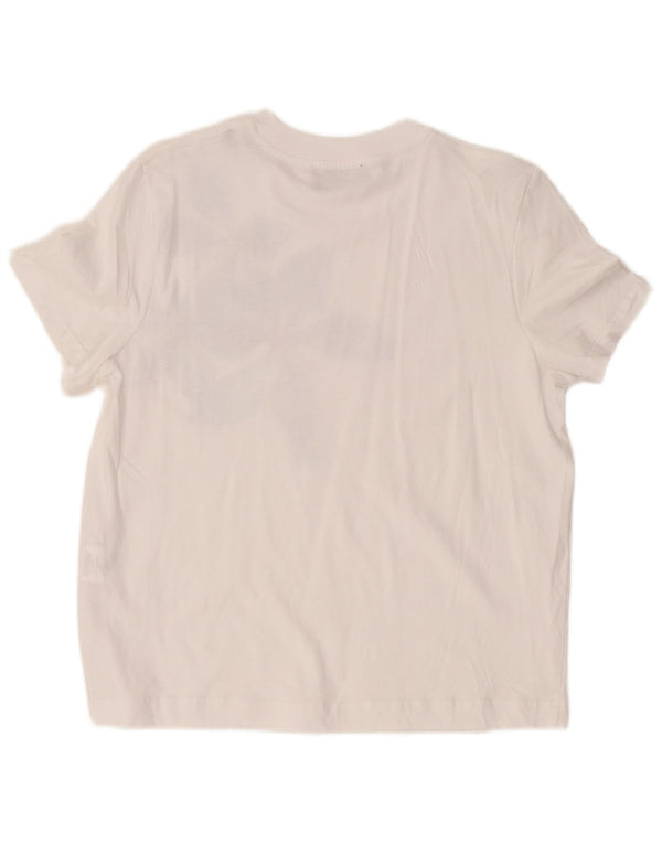 Les Copains Damen-T-Shirt mit Grafik, UK 14, mittelweiß, geblümt, Baumwolle