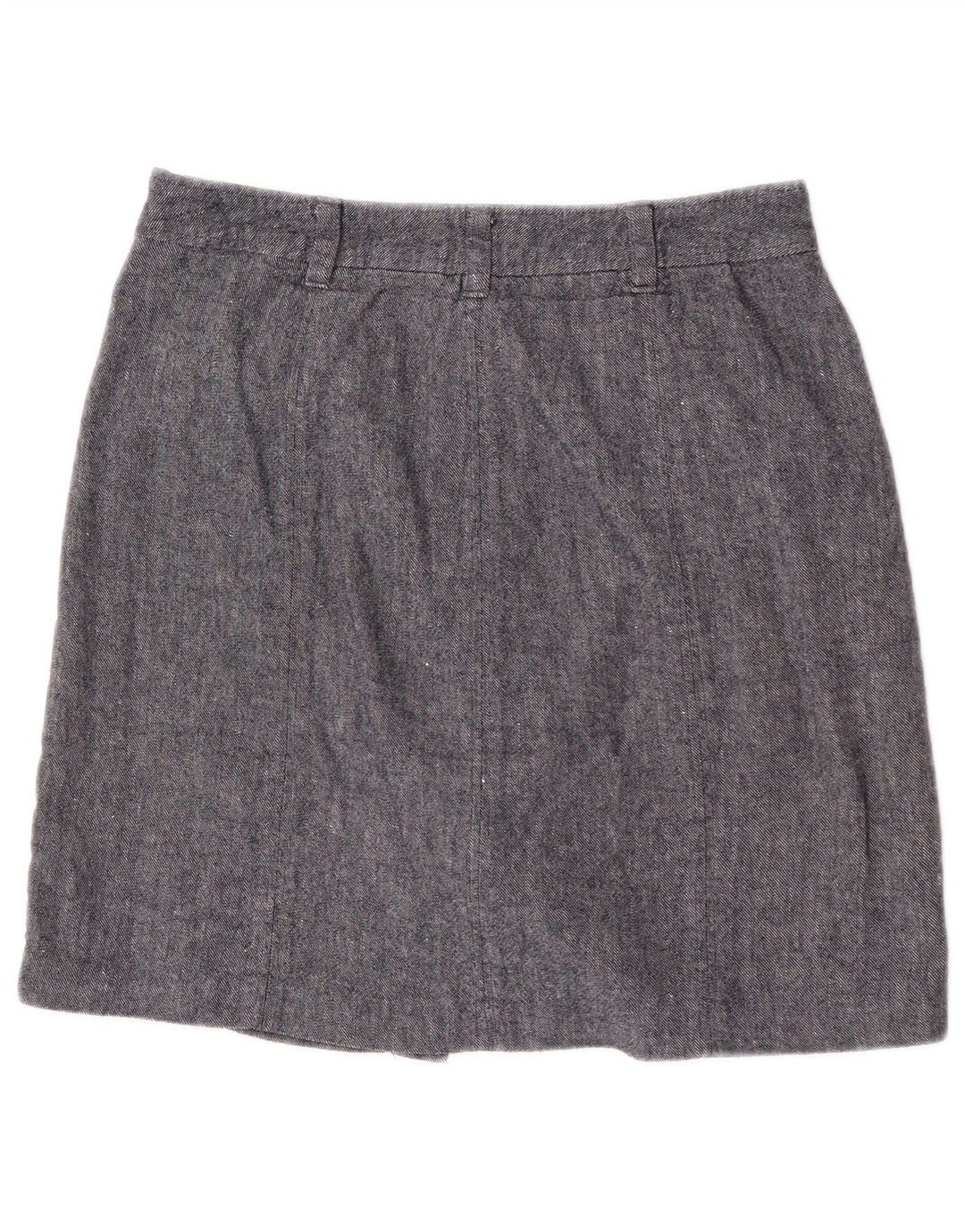 Hobbs Damen Minirock UK 10 Small W28 Blaue Baumwolle