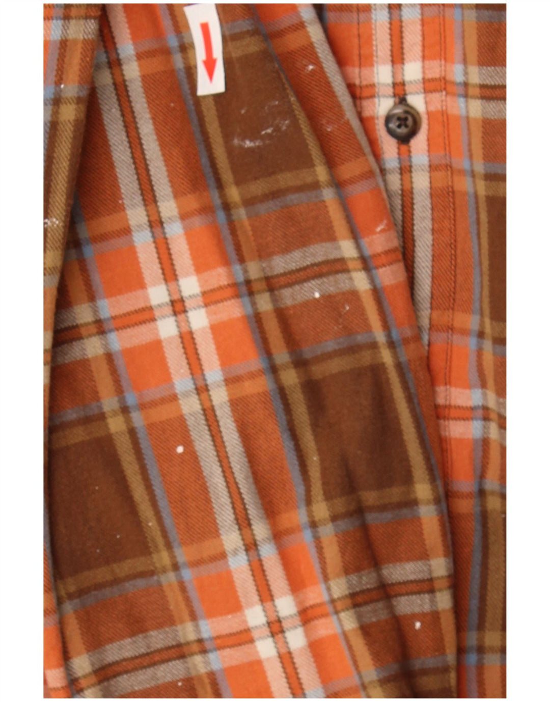 Timberland Herren-Flanellhemd aus mittelbraun karierter Baumwolle