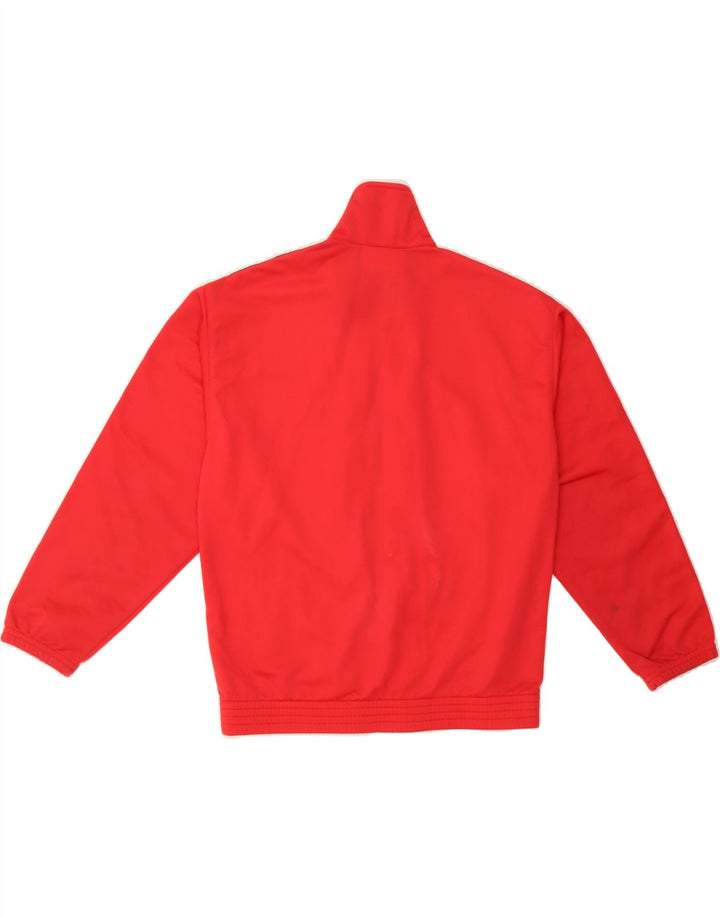ASICS Boys Tracksuit Top Jacket 9-10 Years Large Red Colourblock Polyester Vintage Asics and Second-Hand Asics from Messina Hembry 