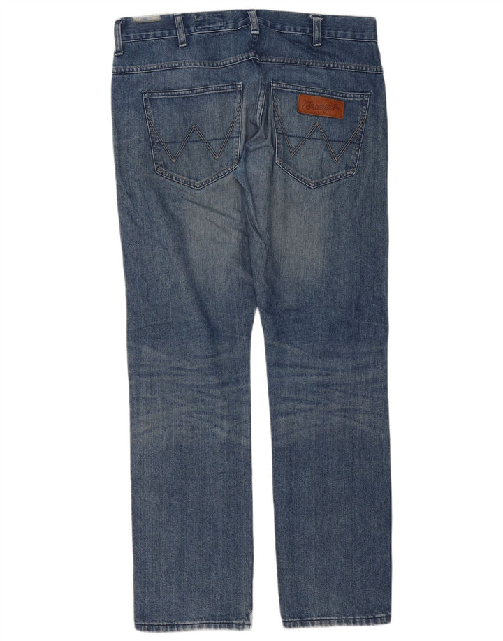 Wrangler Herren Spencer Straight Jeans W34 L32 Blaue Baumwolle