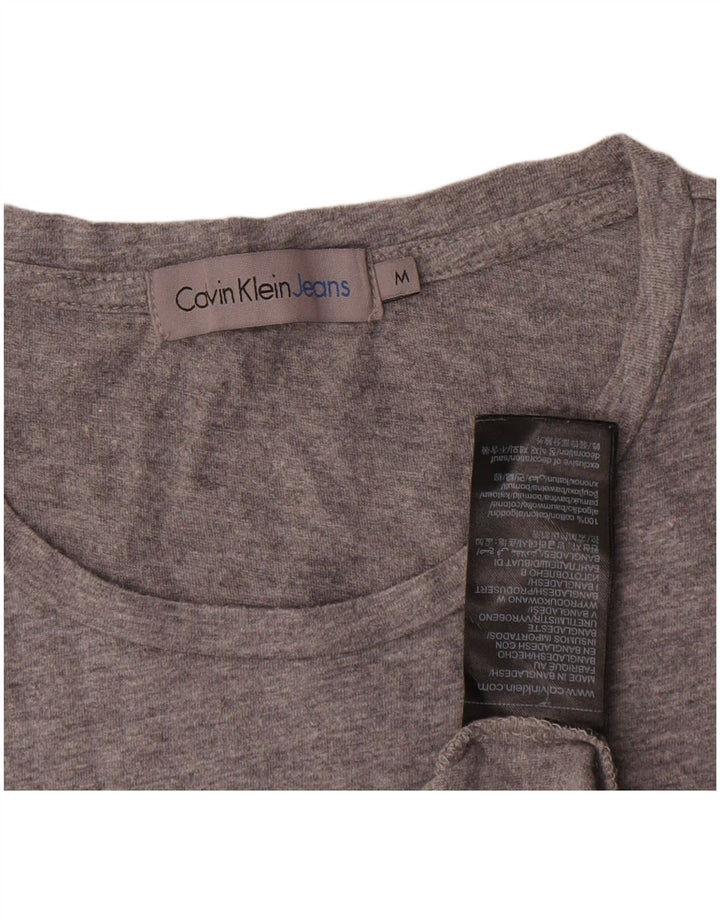 Calvin Klein Jeans Herren T-Shirt Top mittelgraue Baumwolle
