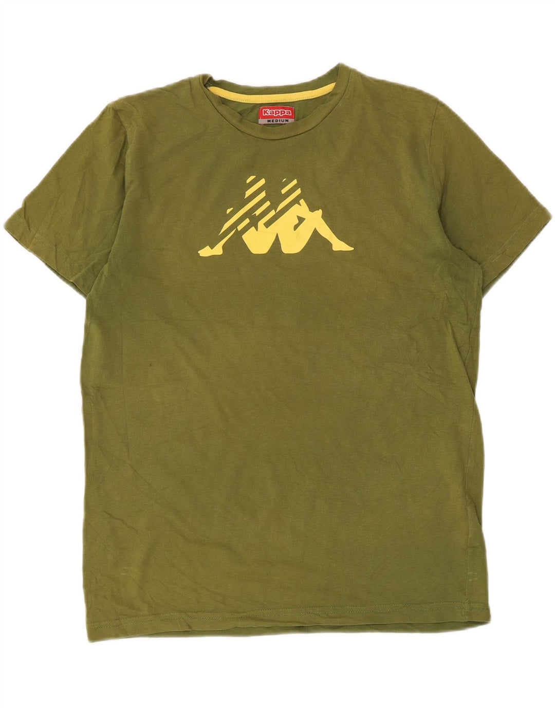Kappa Herren Grafik-T-Shirt-Oberteil Medium Khaki