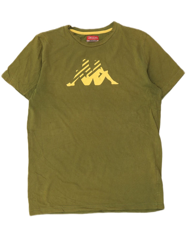 Kappa Herren Grafik-T-Shirt-Oberteil Medium Khaki