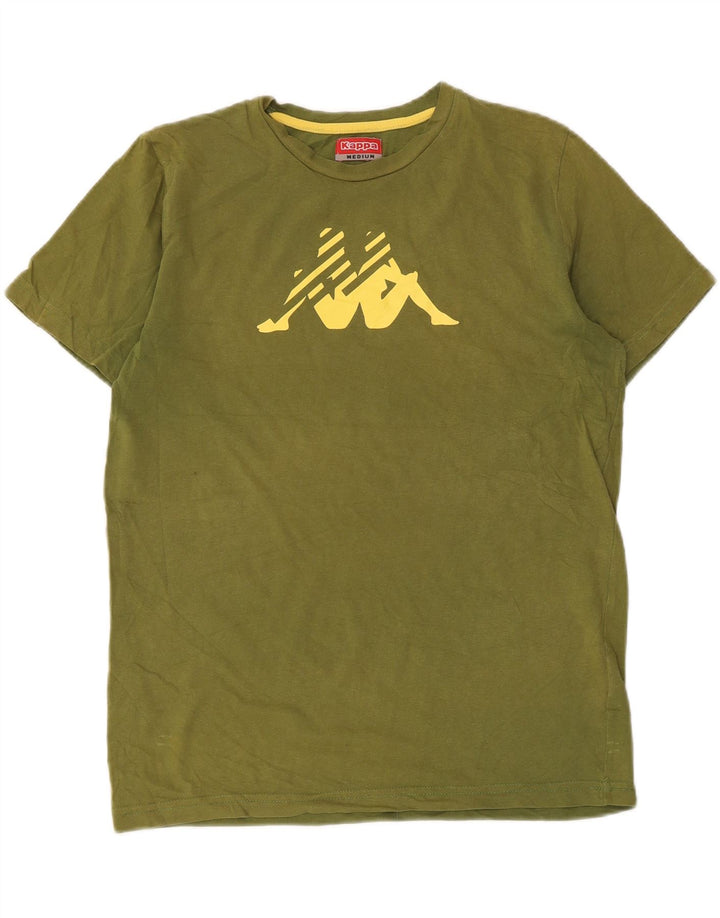 Kappa Herren Grafik-T-Shirt-Oberteil Medium Khaki