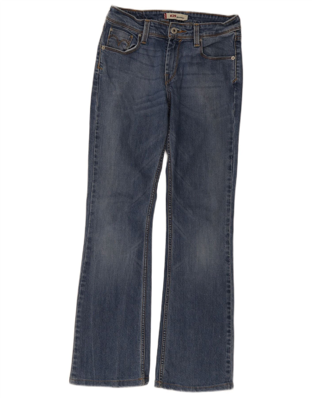 Levi's Damen 629 Bootcut Jeans W26 L32 Blaue Baumwolle
