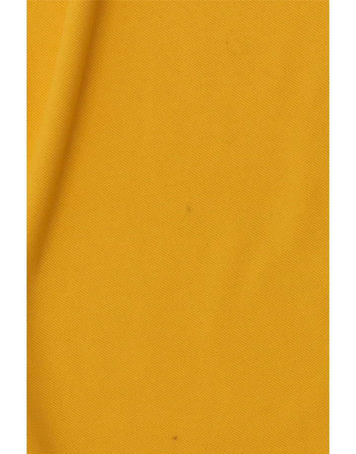 KAPPA Herren-Poloshirt, groß, gelbe Baumwolle
