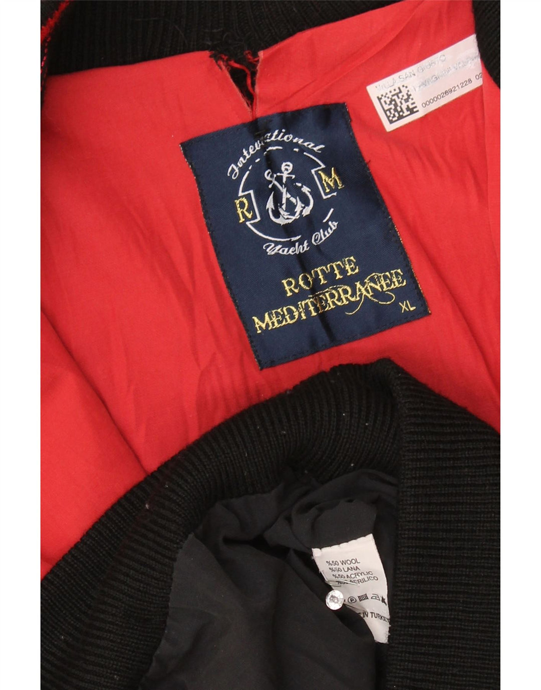 Vintage Herren Cardigan Pullover XL Schwarze Wolle