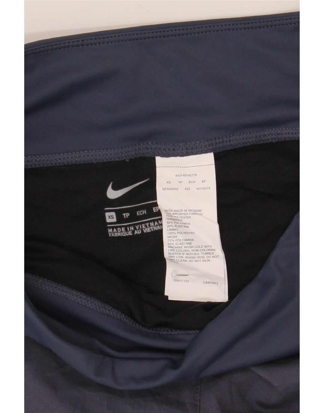 Nike Damen Sportshorts UK 6 XS Marineblau Polyamid