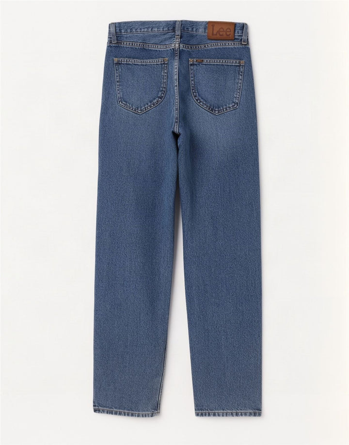 Lee Herren Kansas Straight Jeans W32 L32 Blaue Baumwolle