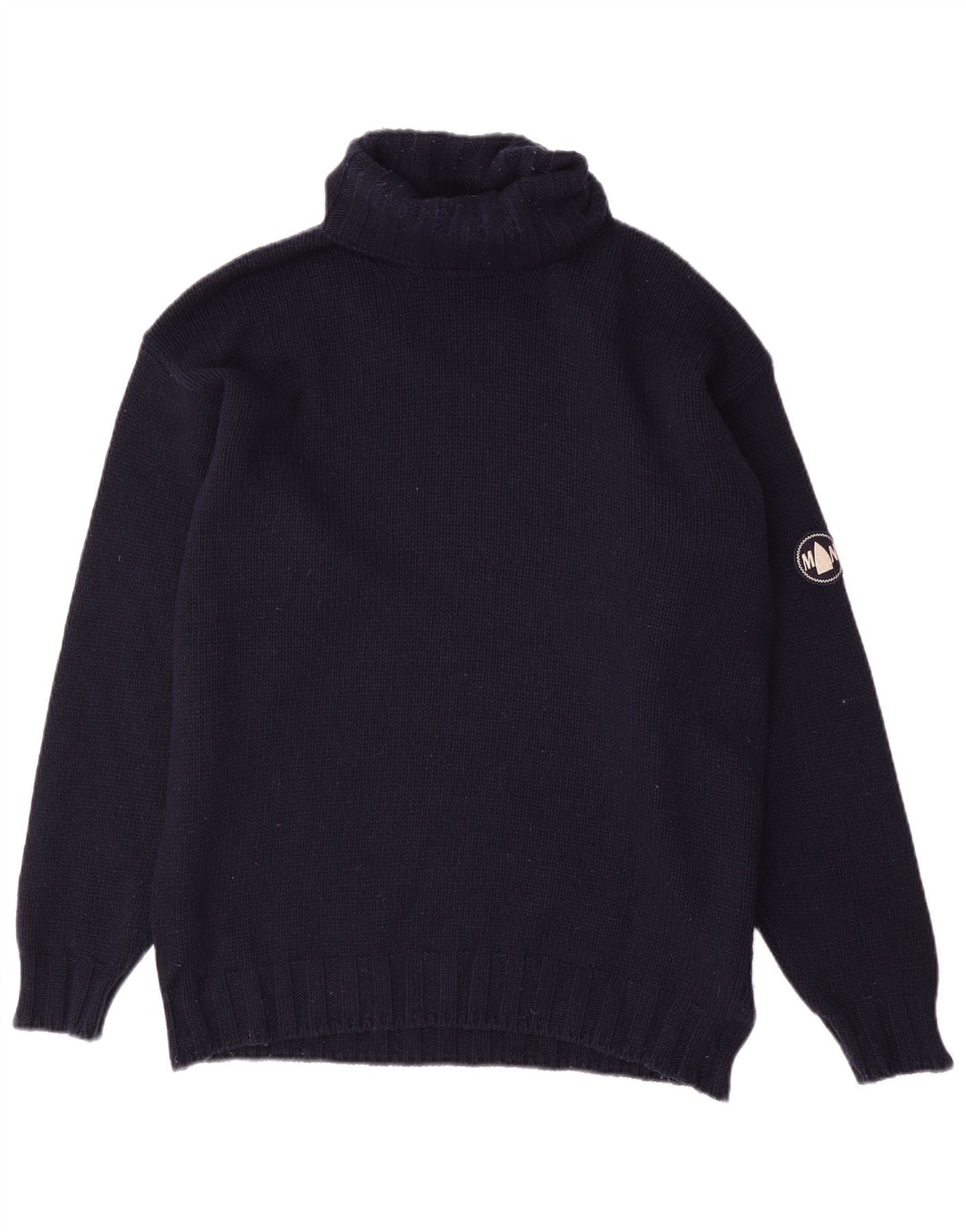 MURPHY & NYE Herren-Pullover mit Rollkragen, mittelmarineblaue Wolle