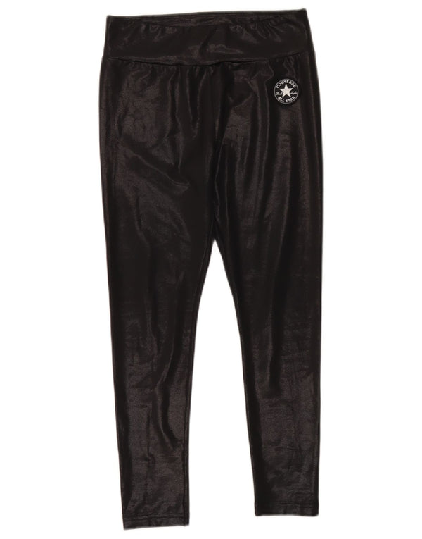 Converse Mädchen-Leggings, 12–13 Jahre, groß, schwarzes Polyester