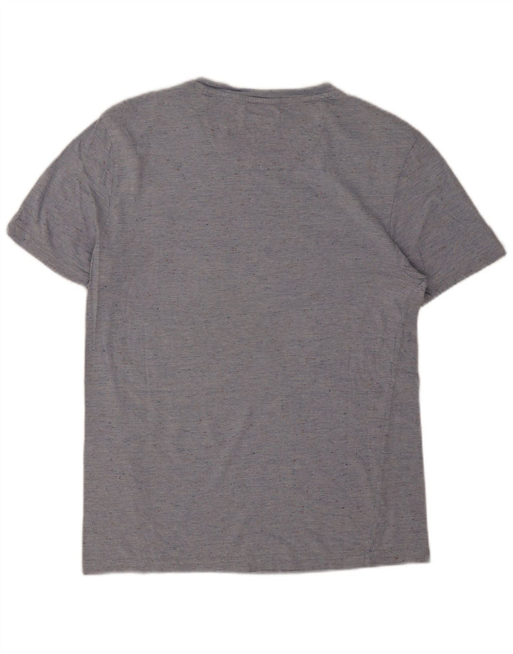 Zara Herren T-Shirt Top Small Blau meliert
