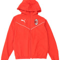 Puma Jungen AC Milan Kapuzen-Trainingsoberteil, Jacke, 13–14 Jahre, rotes Polyester