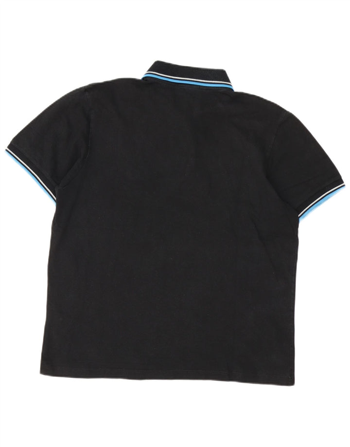 Fred Perry Herren-Poloshirt, große schwarze Baumwolle