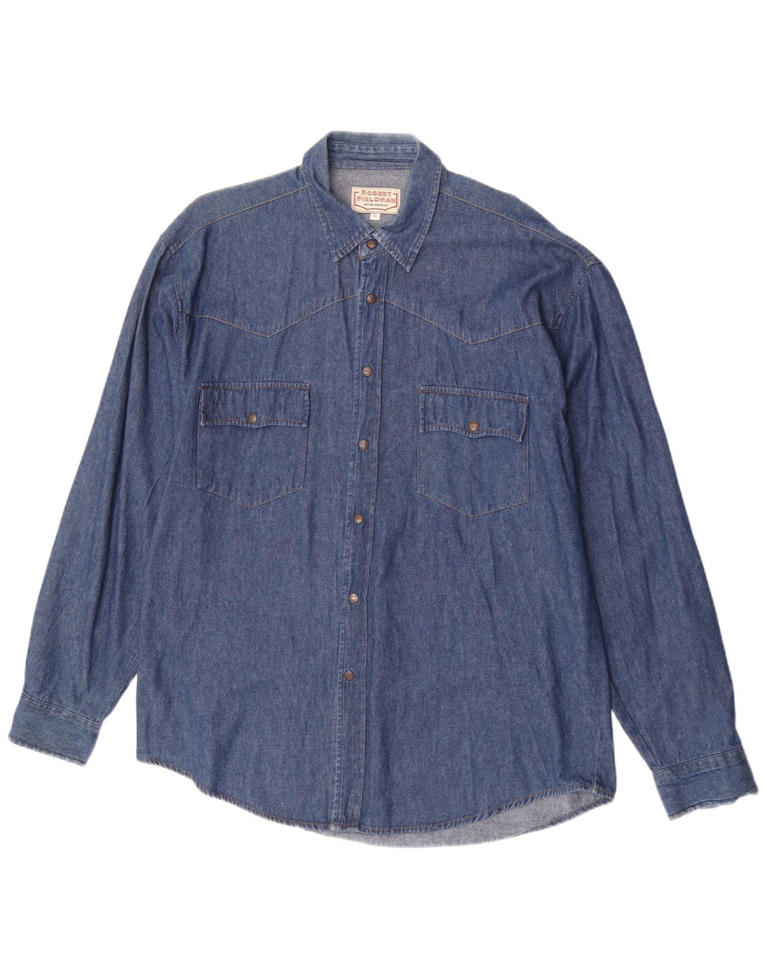 Vintage Herren Jeanshemd Große blaue Baumwolle