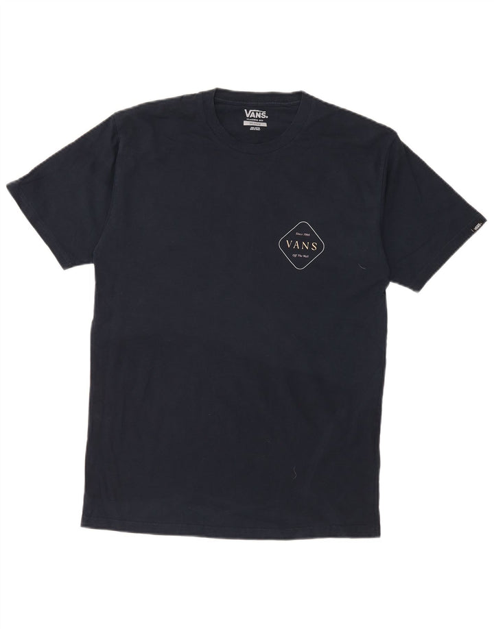 Vans Herren-T-Shirt mit klassischer Passform, mittelmarineblauer Baumwolle