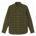 Lyle & Scott Herren-Flanellhemd, Mittelkhaki, kariert, Baumwolle