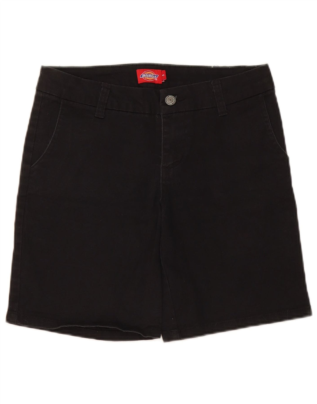 Dickies Damen Chino-Shorts US 5 Medium W28 Schwarze Baumwolle