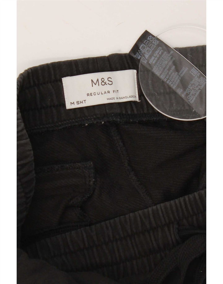 Marks & Spencer Herren-Trainingshose, reguläre Passform, UK 14, mittelschwarz