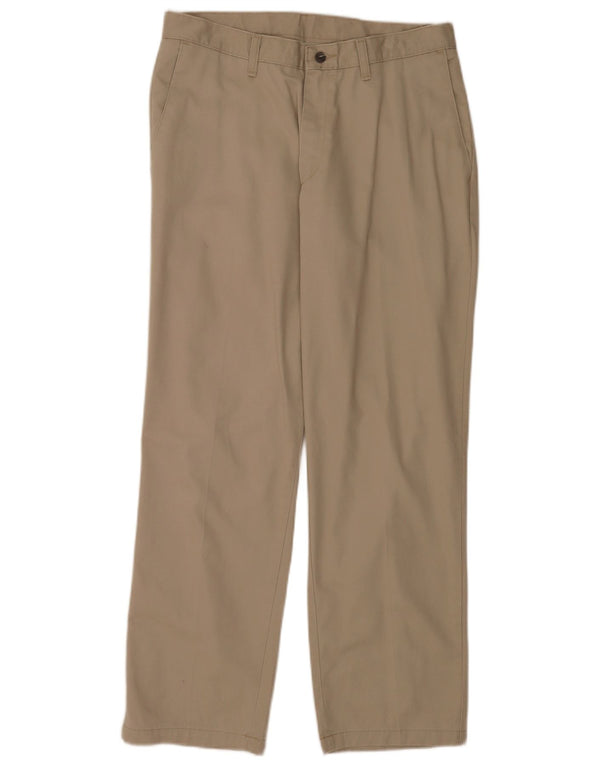Lee Herren gerade Chinohose W33 L30 Beige Baumwolle