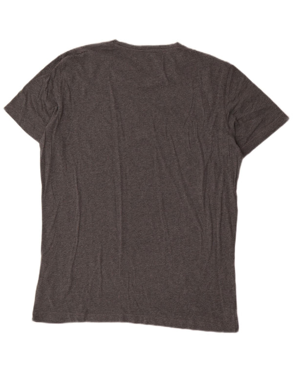 Calvin Klein Jeans Herren Grafik T-Shirt Top 2XL Grau Baumwolle