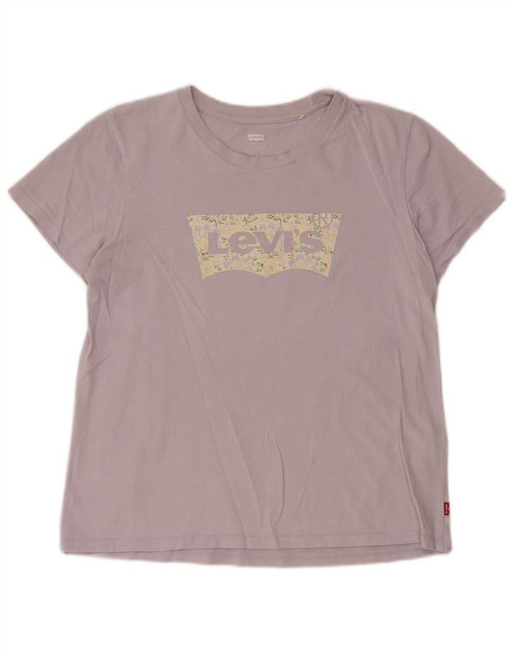Levi's Damen-T-Shirt mit Grafik, UK 12, mittelviolett, Baumwolle