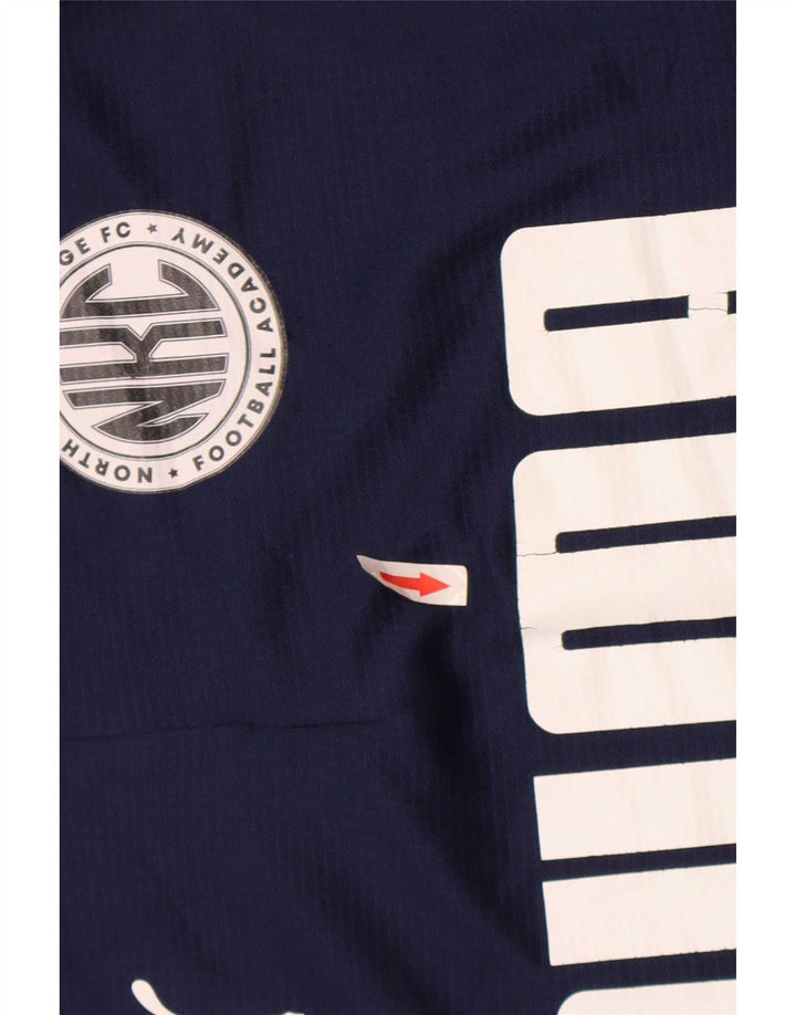 Puma Herren-Trainingsanzug mit Grafik-Pullover, Größe S, Marineblau, Farbblock