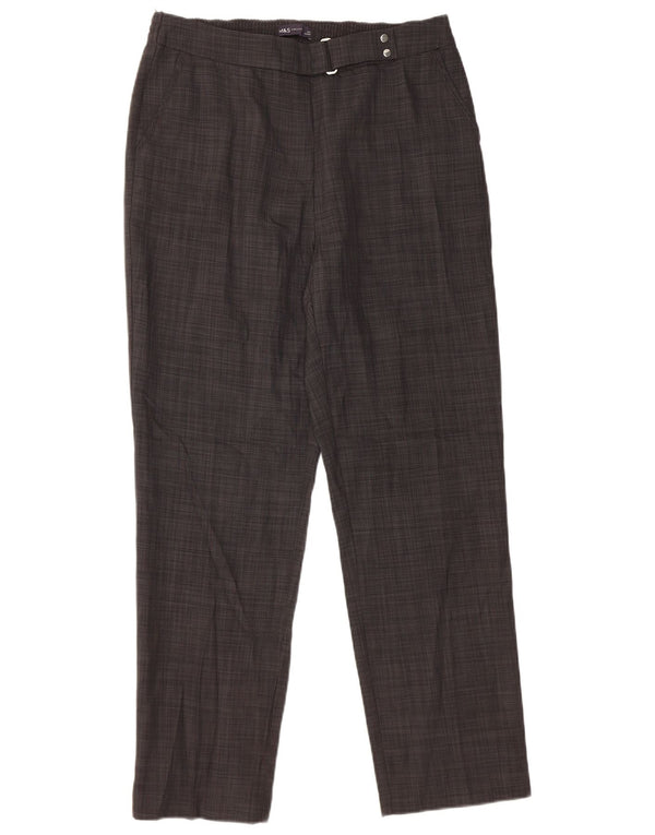 Marks & Spencer Damen Tapered Casual Hose UK 12 Medium W32 L28 Grau
