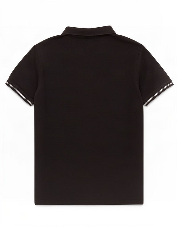 Dack's Herren-Poloshirt 2XL aus schwarzer Baumwolle