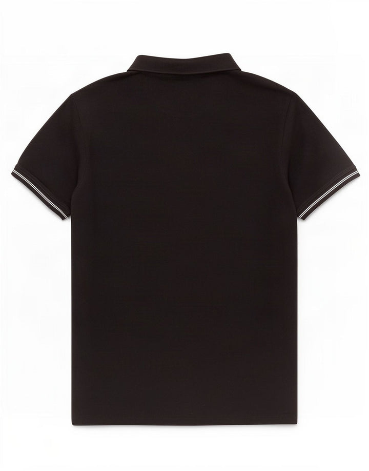 Dack's Herren-Poloshirt 2XL aus schwarzer Baumwolle