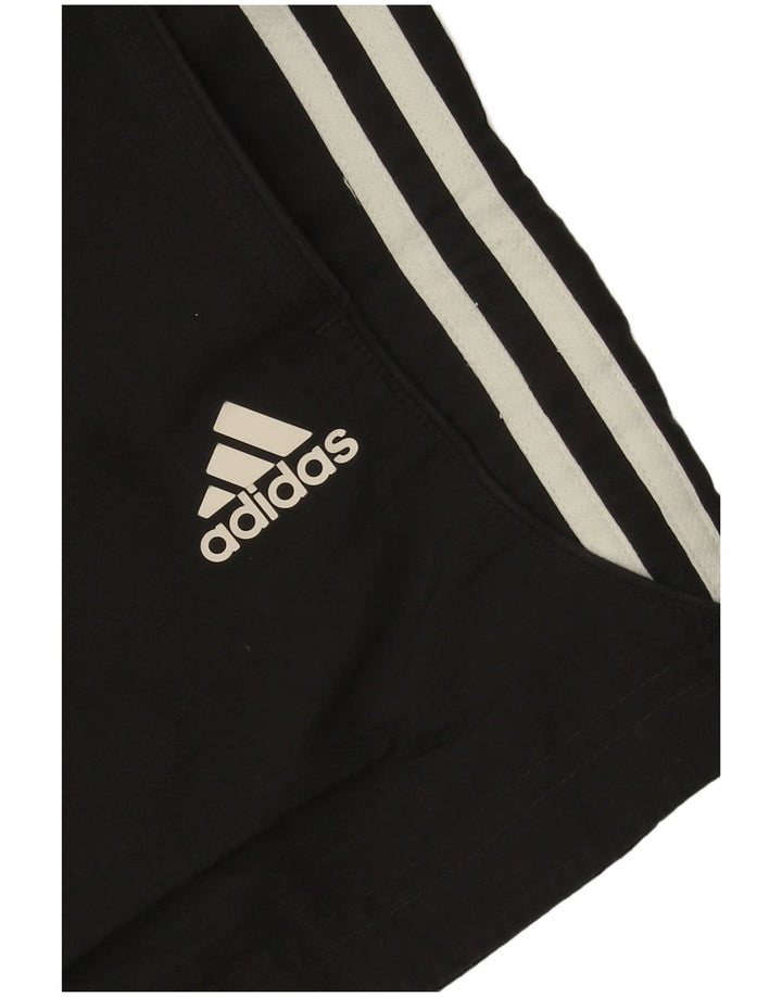 Adidas Damen Sportshorts UK 8 Small Schwarz Polyester
