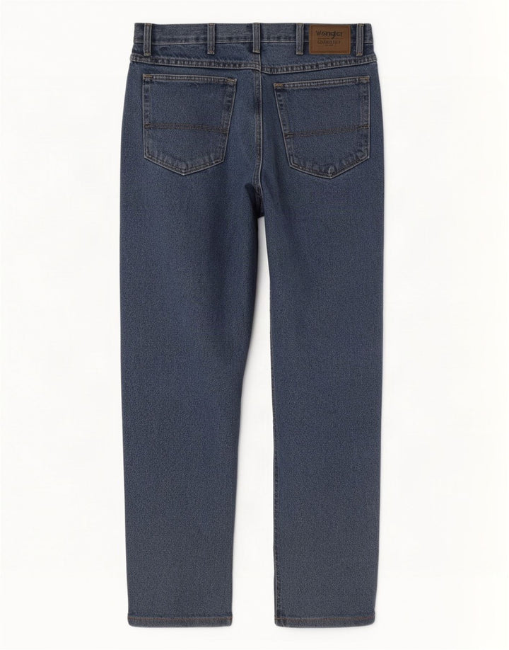 Wrangler Herren Straight Jeans W34 L27 Blaue Baumwolle