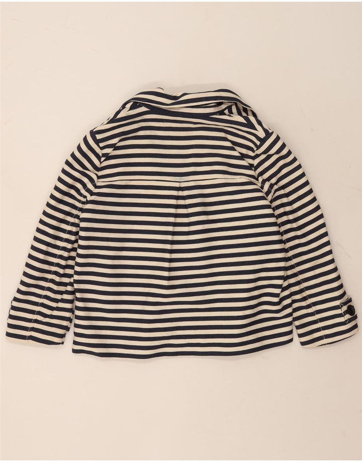 Zara Damen Trafaluc Blazer Jacke UK 16 Large Weiß gestreift