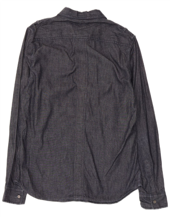 Calvin Klein Jeans Herren-Hemd, groß, marineblau, Baumwolle