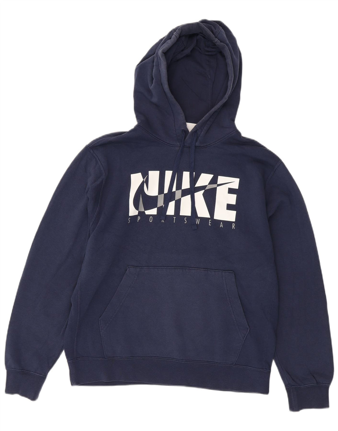 Nike Herren-Kapuzenpullover mit Grafik, mittelblaue Baumwolle
