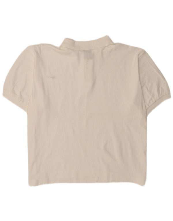 Nike Herren Poloshirt UK 42/44 Große weiße Baumwolle
