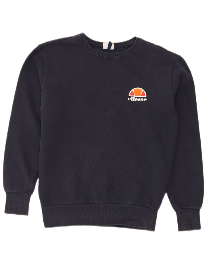 Ellesse Herren-Sweatshirt-Pullover, klein, marineblau, Baumwolle