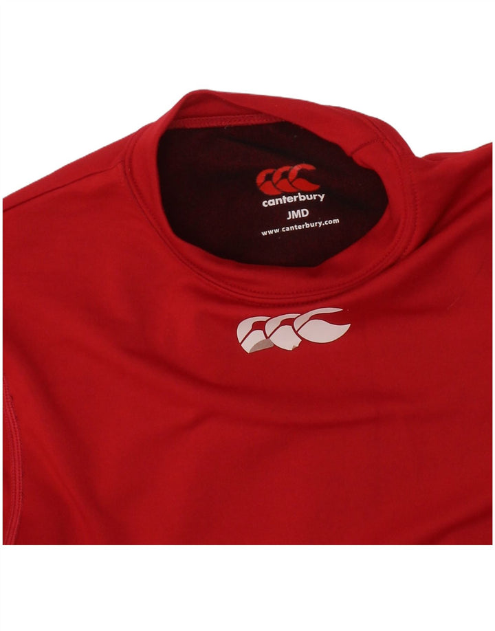 Canterbury Langarmshirt mit Grafik für Jungen, 7–8 Jahre, Mittelrot
