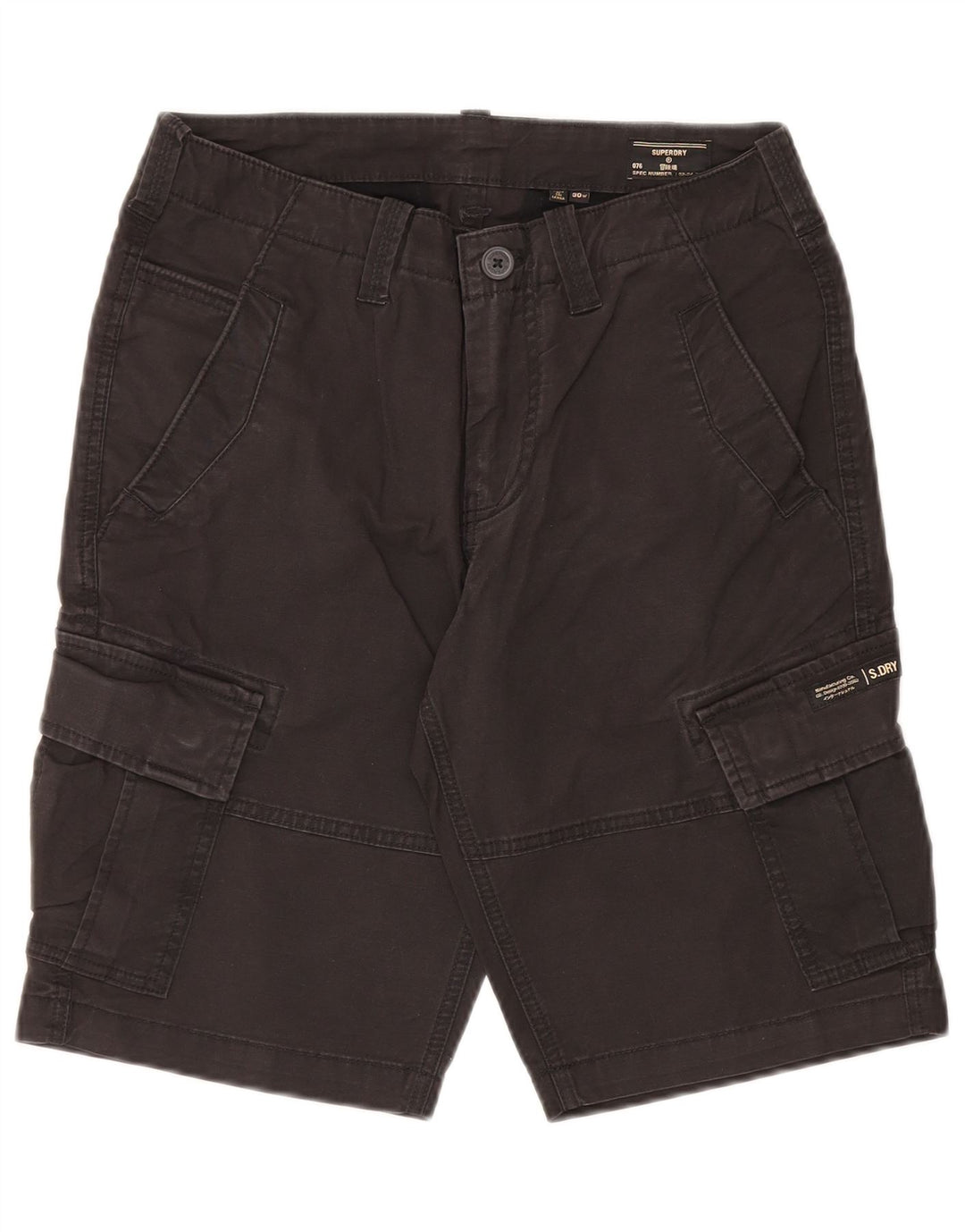 Superdry Herren Cargoshorts W30 Mittelschwarze Baumwolle