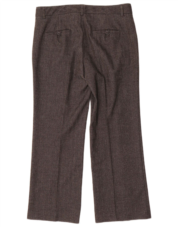 Gerade Anzughose für Damen von Zara, EU 40, mittelgroß, W30, L27, graues Fischgrätenmuster