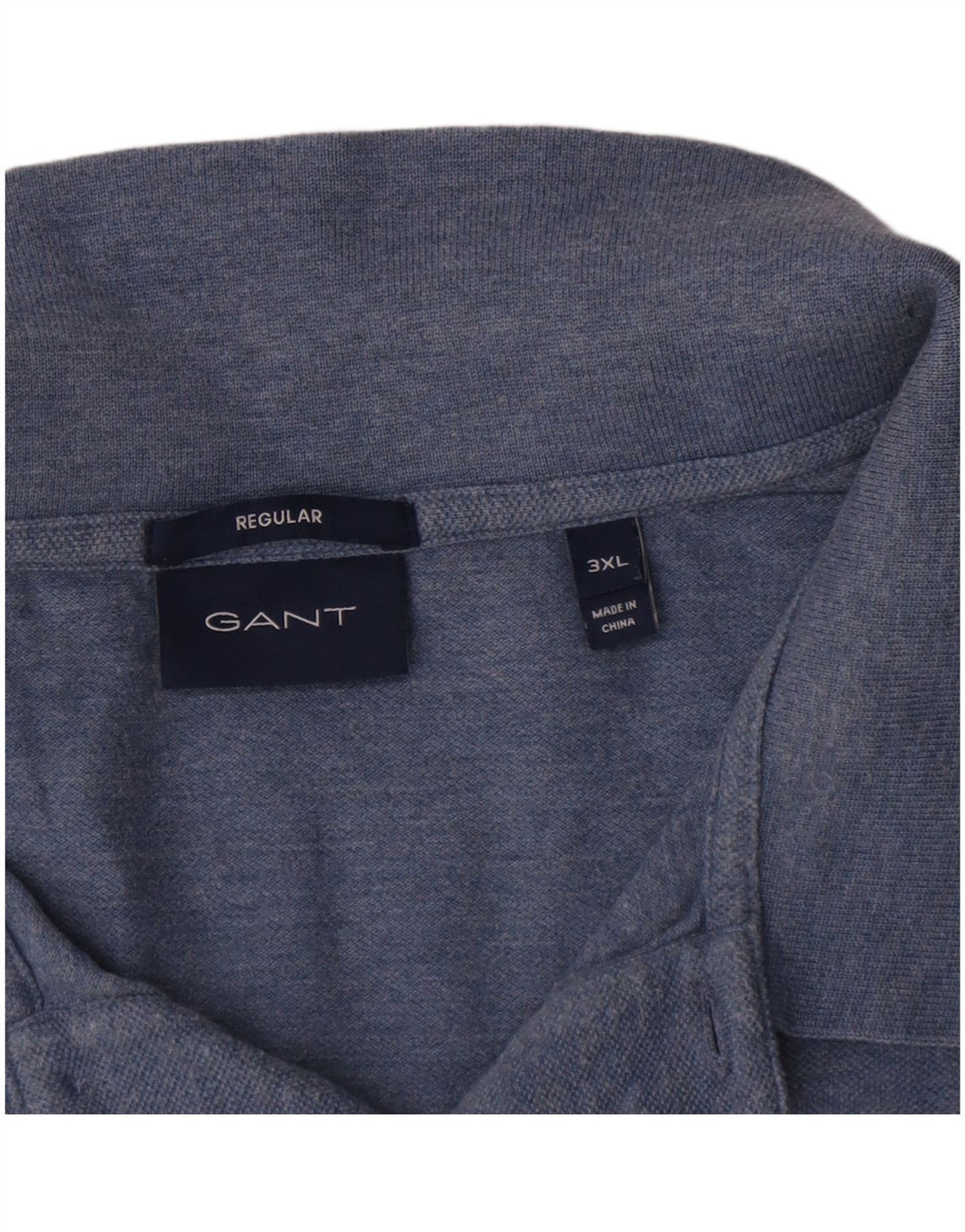 Gant Herren Regular Poloshirt 3XL Blau Baumwolle