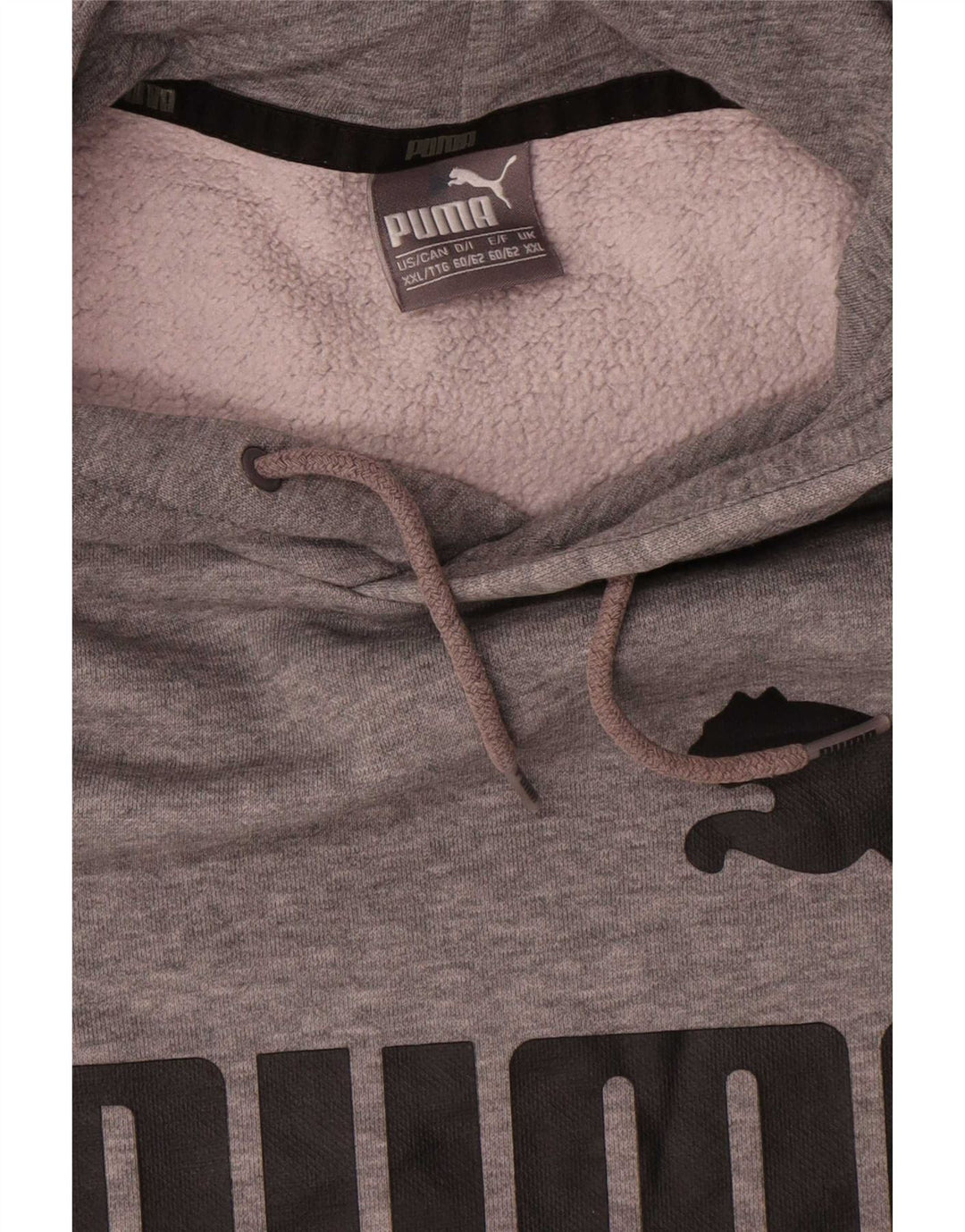 Puma Herren Graphic Hoodie Pullover 2XL Grau Baumwolle