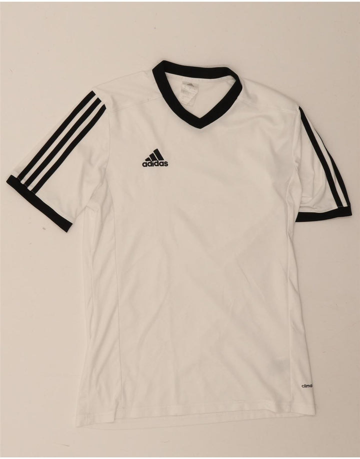 Adidas Herren Climalite T-Shirt Top Small Weiß Polyester