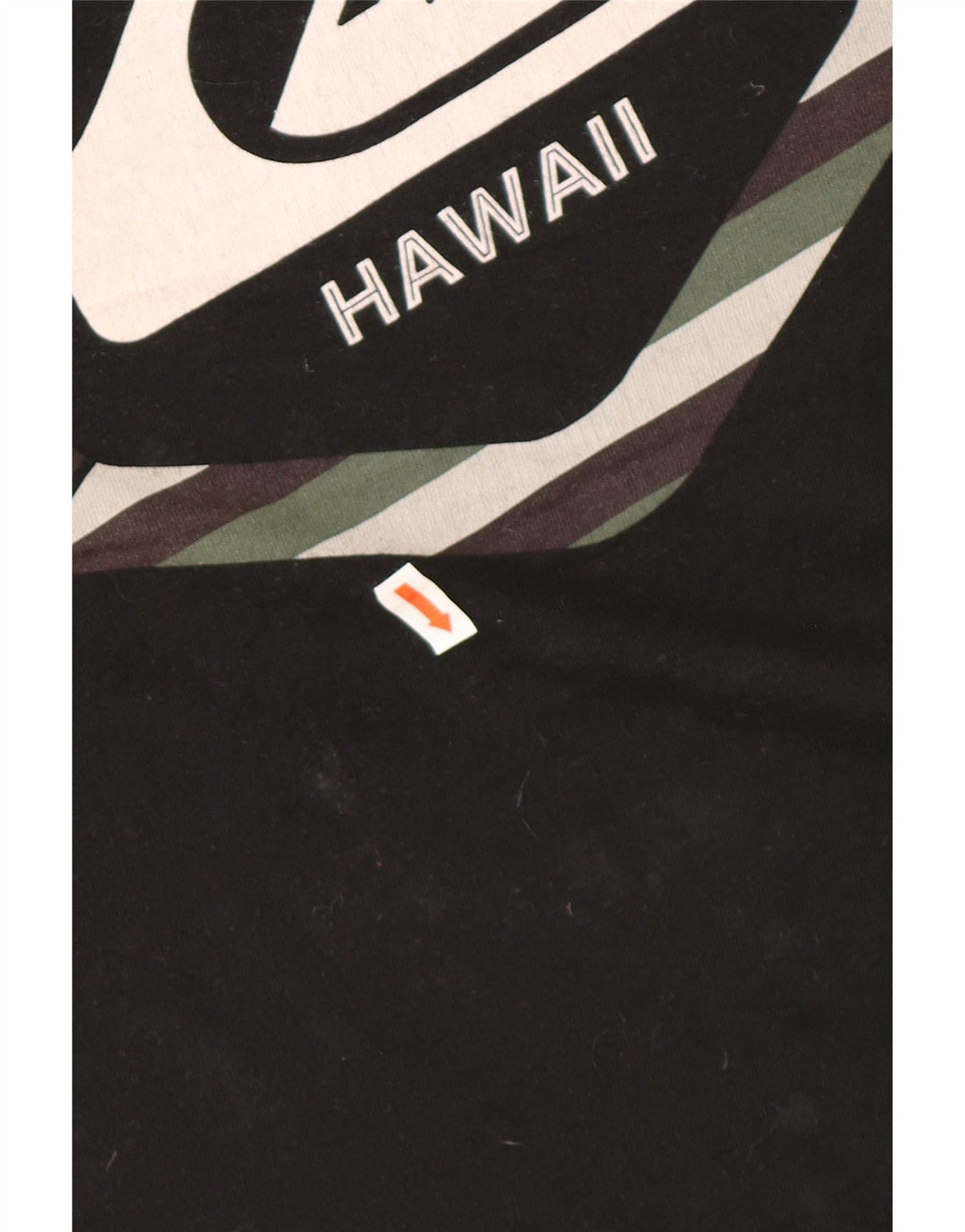 QUIKSILVER Herren Hawaii T-Shirt mit normaler Passform, Grafik, Größe L, Schwarz, Baumwolle
