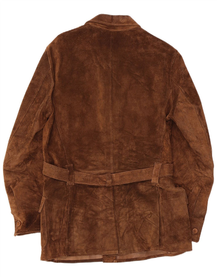 Vintage Herren Wildlederjacke UK 36 Small Brown