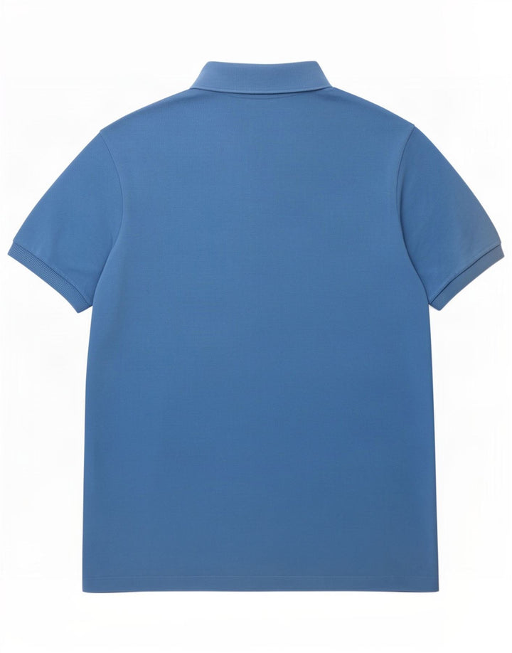 Lacoste Herren-Poloshirt, Größe 5, groß, blaue Baumwolle